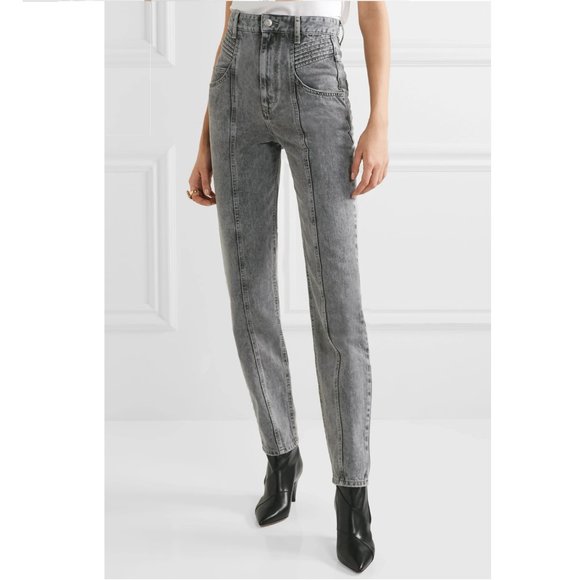 Isabel Marant Denim - ISABEL MARANT ÉTOILE Henoya acid-wash Jeans T10